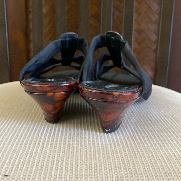 Donald J. Pliner - Black/tortoise elastic Sandal 11m - Picture 5 of 7